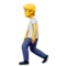 Person Walking emoji on iPhone