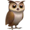 Owl emoji on Apple iOS 18.4
