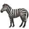 Zebra emoji on iPhone (iOS 13.1)