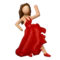 Woman Dancing emoji on Apple iOS 5.1