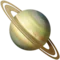 Ringplanet emoji på iPhone
