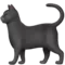 Black Cat emoji on Apple iOS 16.4