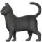 Black Cat emoji on Apple iOS 17.4