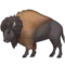 Bison emoji on iPhone