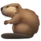 Beaver emoji on iPhone