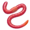 Worm emoji on iPhone (iOS 16.4)