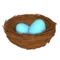 Φωλιά με αυγά emoji στο iPhone (iOS 15.4)