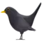 Black Bird emoji on Apple iOS 16.4