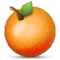 Tangerine emoji on iPhone (iOS 5.1)