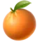 संतरा iPhone पर इमोजी (iOS 13.2)