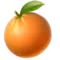 Tangerine emoji on Apple iOS 17.4
