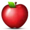 लाल सेब iPhone पर इमोजी (iOS 4.0)
