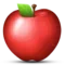 लाल सेब iPhone पर इमोजी (iOS 9.0)