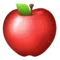 Red Apple emoji on Apple iOS 9.1