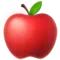 Červené jablko emoji na Apple iOS 17.4