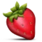 Strawberry emoji on Apple iOS 5.0