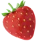 Strawberry emoji on iPhone (iOS 16.4)