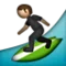 Person Surfing emoji on Apple iOS 5.0
