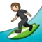 Person Surfing emoji on Apple iOS 6.0