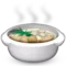Pot of Food emoji on iPhone (iOS 5.1)