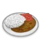Curry Rice emoji on iPhone (iOS 5.1)