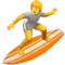 Person Surfing emoji on Apple iOS 14.2