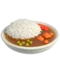Curry Rice emoji on iPhone (iOS 16.4)