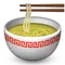 Steaming Bowl emoji on iPhone (iOS 5.1)