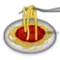 Spaghetti emoji på iPhone (iOS 5.0)