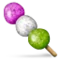 Dango emoji på iPhone (iOS 5.0)