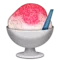 Shaved Ice emoji on iPhone (iOS 5.1)