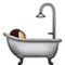Persoană care face baie emoji pe Apple iOS 4.0