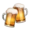 Clinking Beer Mugs emoji on Apple iOS 13.2