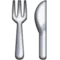 Fork and Knife emoji on Apple iOS 9.1