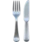 Fork and Knife emoji on Apple iOS 18.4