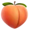 Persika emoji på iPhone (iOS 11.2)