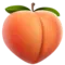 Peach emoji on Apple iOS 18.4