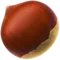 Chestnut emoji on iPhone (iOS 13.1)