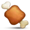 Meat on Bone emoji on iPhone (iOS 5.1)