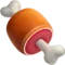 Kött på ben emoji på iPhone (iOS 12.2)
