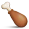 Πόδι πουλερικού emoji στο iPhone (iOS 6.0)