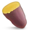 Roasted Sweet Potato emoji on iPhone (iOS 5.1)
