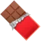 Chokoladebar emoji på iPhone