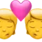Kiss emoji on Apple iOS 14.5