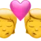 Kiss emoji on iPhone