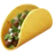 Taco emoji on Apple iOS 18.4