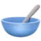 Skål med ske emoji på iPhone