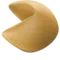 Biscotto della fortuna emoji su Apple iOS 18.4