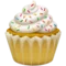 Cupcake emoji on iPhone (iOS 12.1)