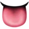Tongue emoji on iPhone